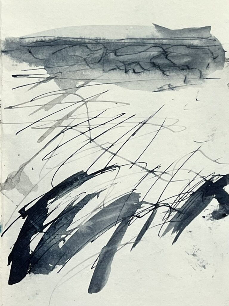 A stormy day at the beach