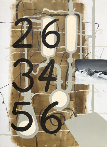 Science and numbers, 2017, 150x110 cm