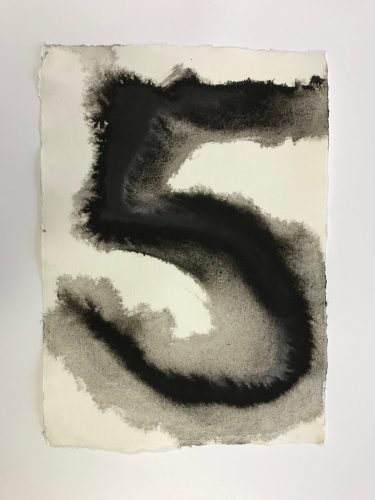 Five, 2017 ink on paper